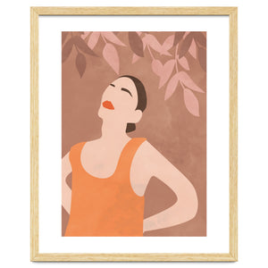 Mid Century Modern Boho Woman by Technicolorable