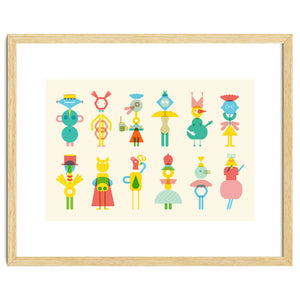 Geometric Friends by Judy Kaufmann