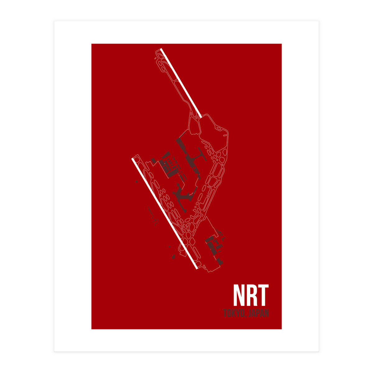 Tokyo Nrt Airport Layout (Print Only)