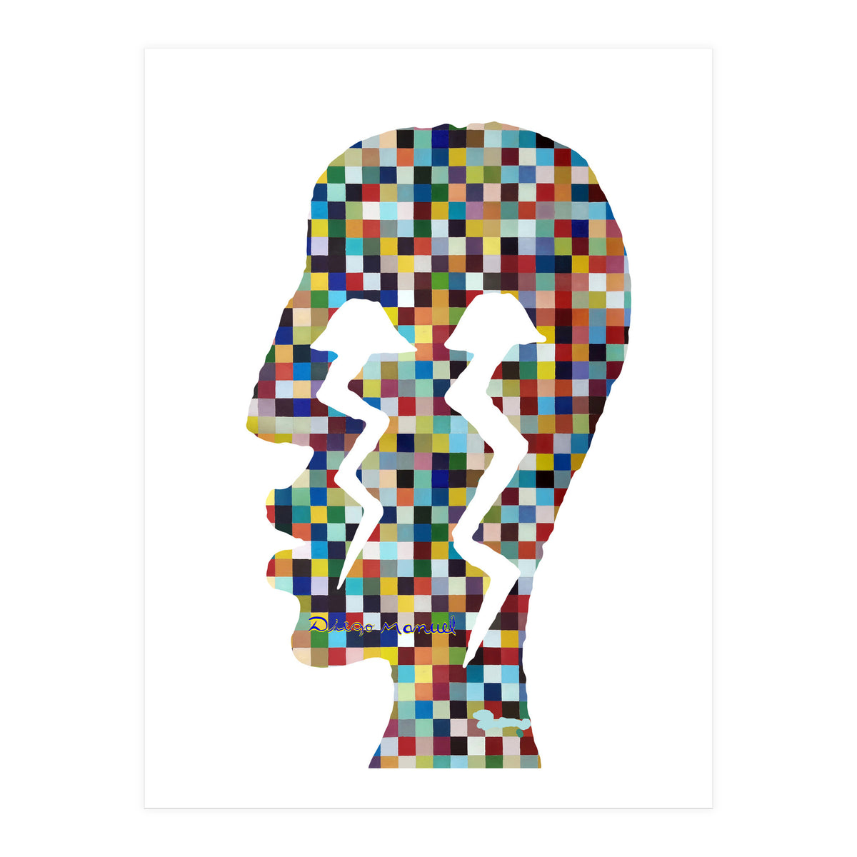 Perfil Con Rayos 11 (Print Only)