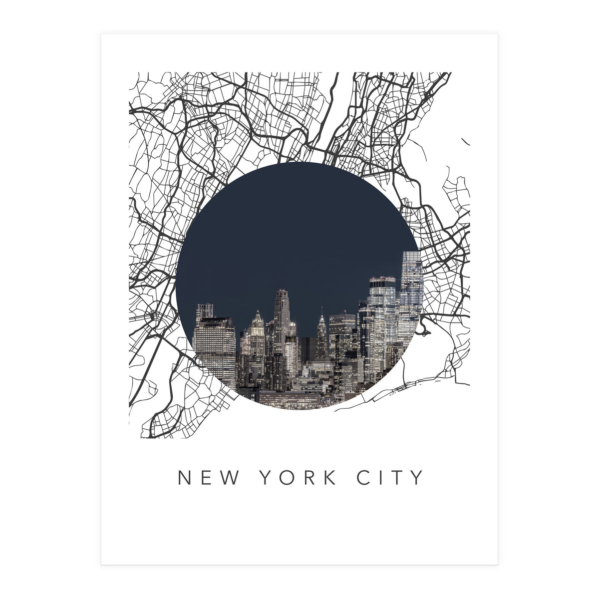 New York City Streets Collage (Print Only)
