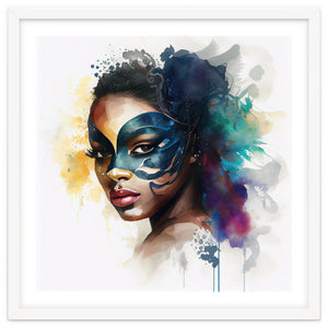 Watercolor Carnival Woman #5 by Chromatic Fusion Studio
