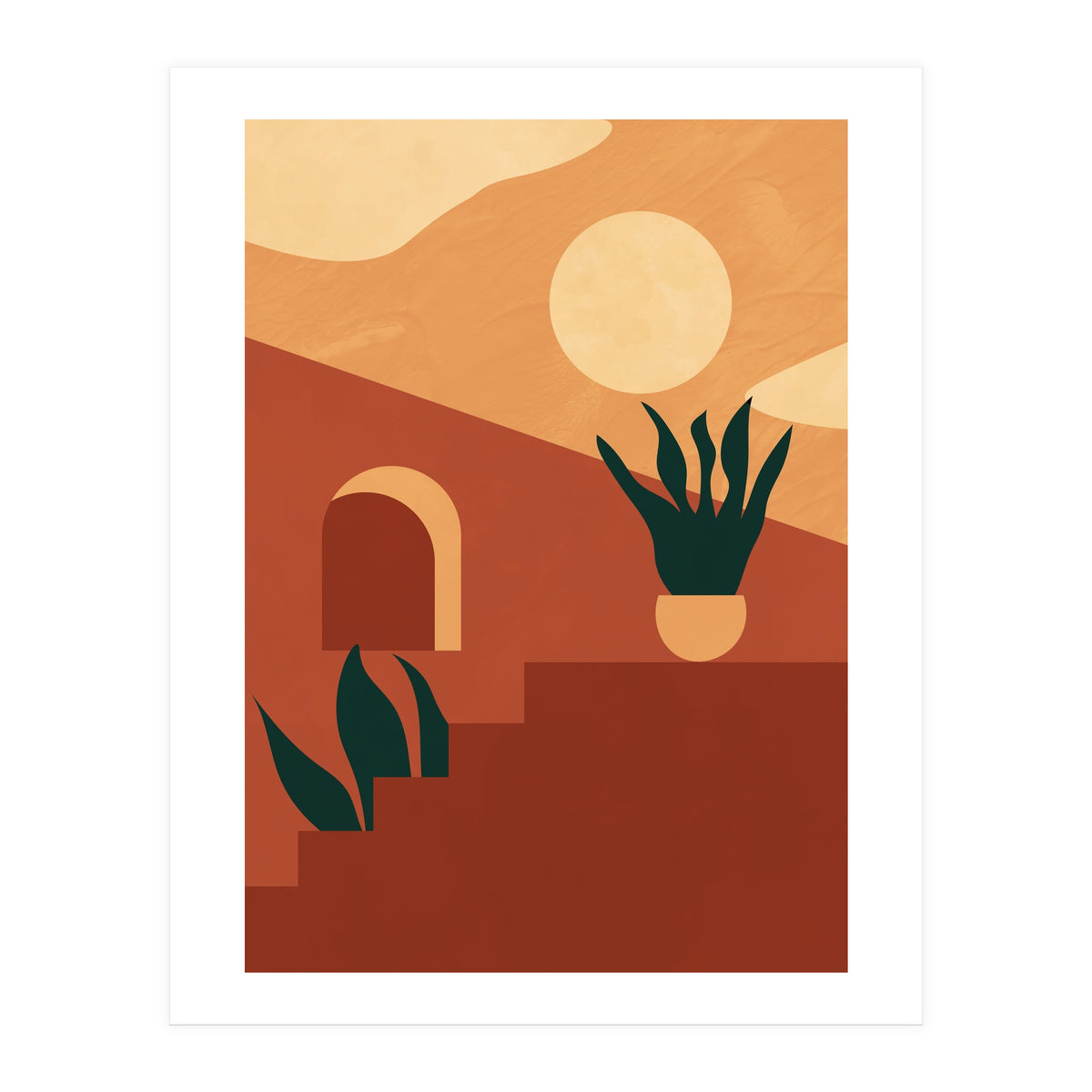 Boho Desert Terracotta Print (Print Only)