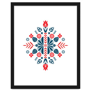 Scandinavian Folk Patterns by Nordic Print Studio