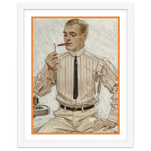 Collier's (ft. Smoking a Cigarette) Advertisement by Nook Vintage Archive