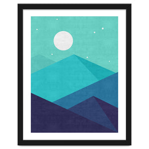 Moonlight mountains by Vitor Costa