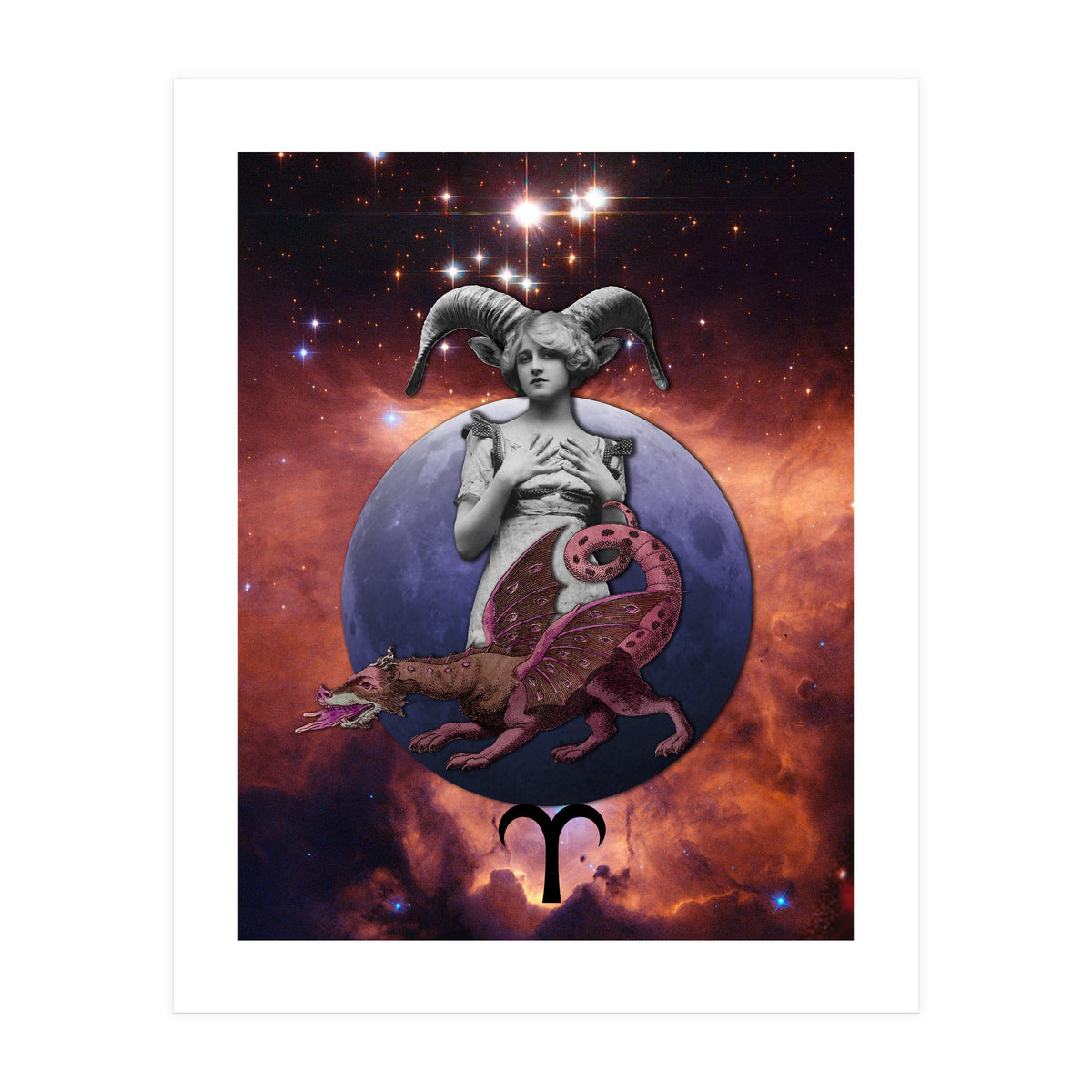 Aries Zodiac Sign (Print Only)