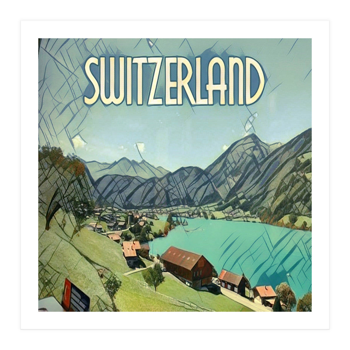 Lake Lungern, Switzerland. (Print Only)