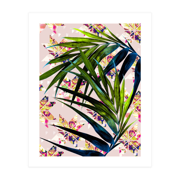 Leaves on mosaic (Print Only)