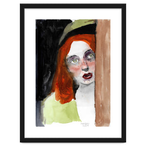 Untitled #017 - Woman with red hair by Marc A. Burns
