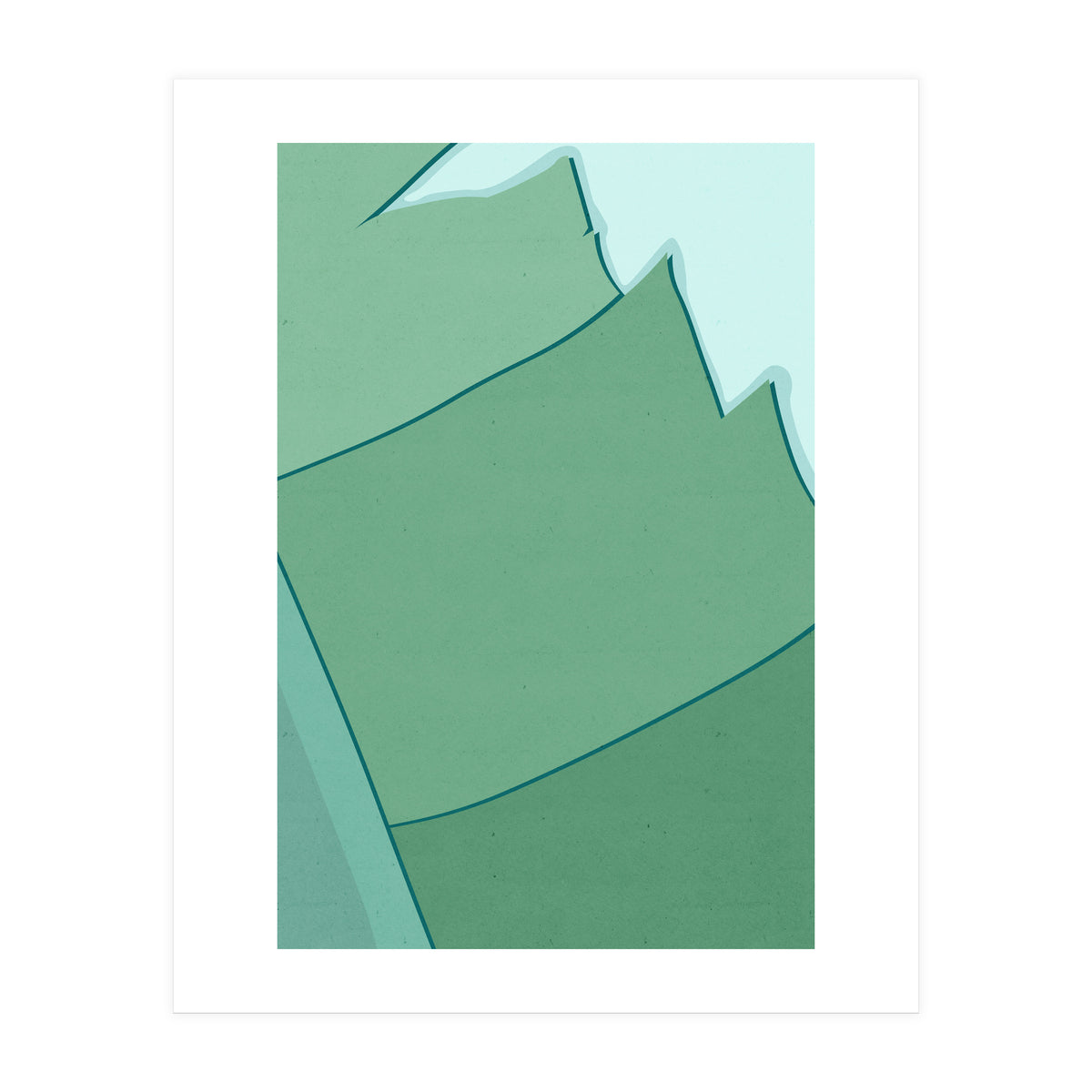 Abstract Banana Leaves Three - Greener Eden (Print Only)