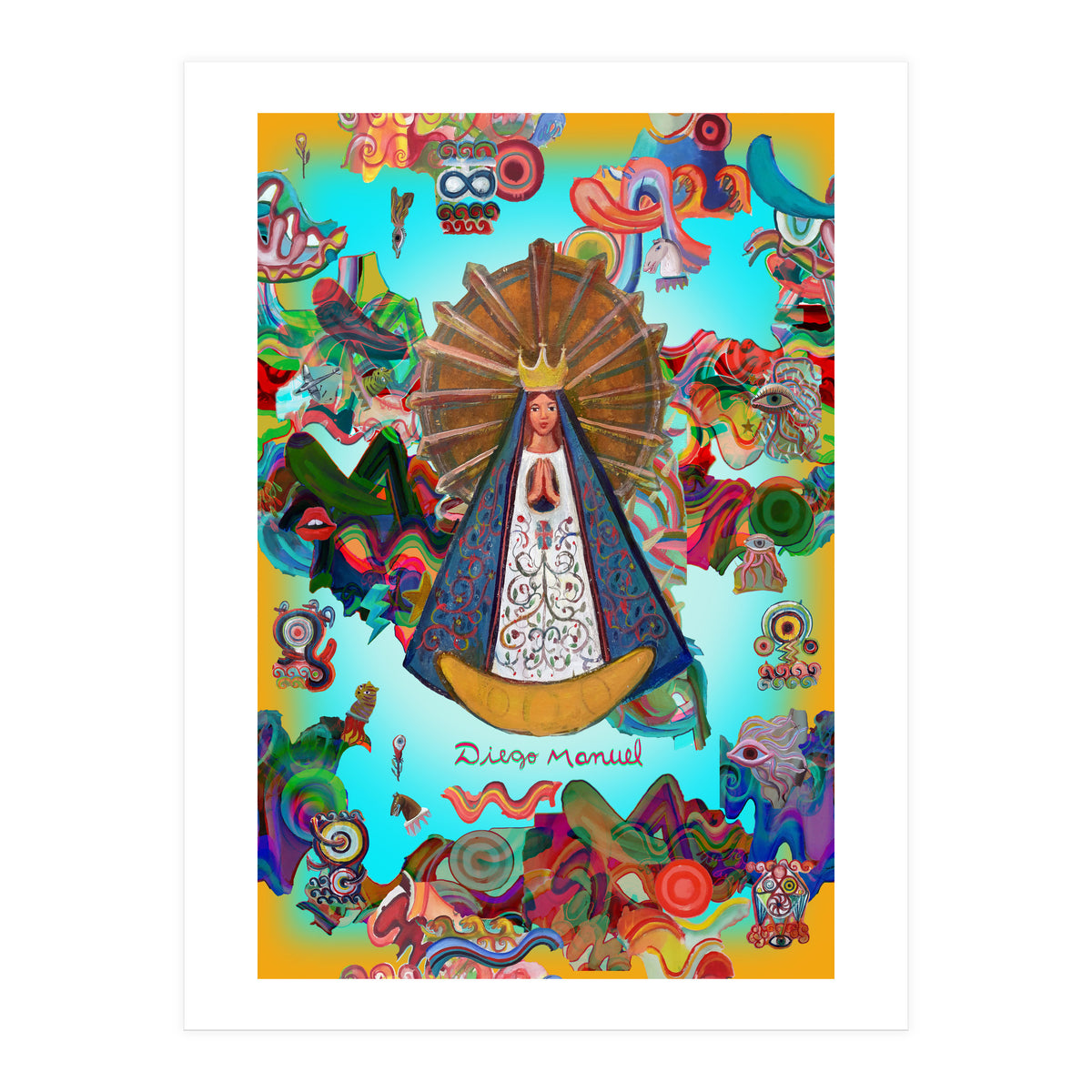 Virgen Y Graffiti 7 (Print Only)