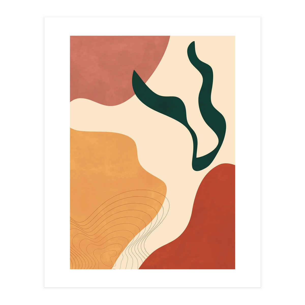 Abstract Scandi Neutral Shapes (Print Only)