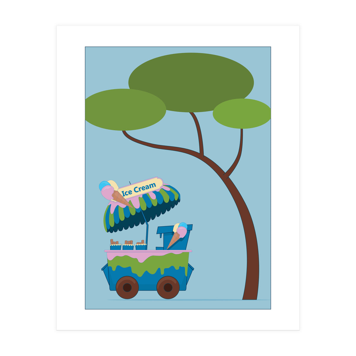 Ice Cream Stand (Print Only)