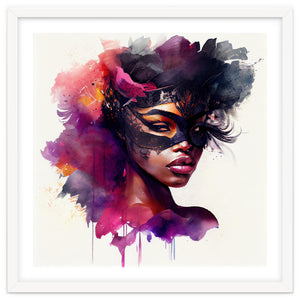 Watercolor Carnival Woman #7 by Chromatic Fusion Studio