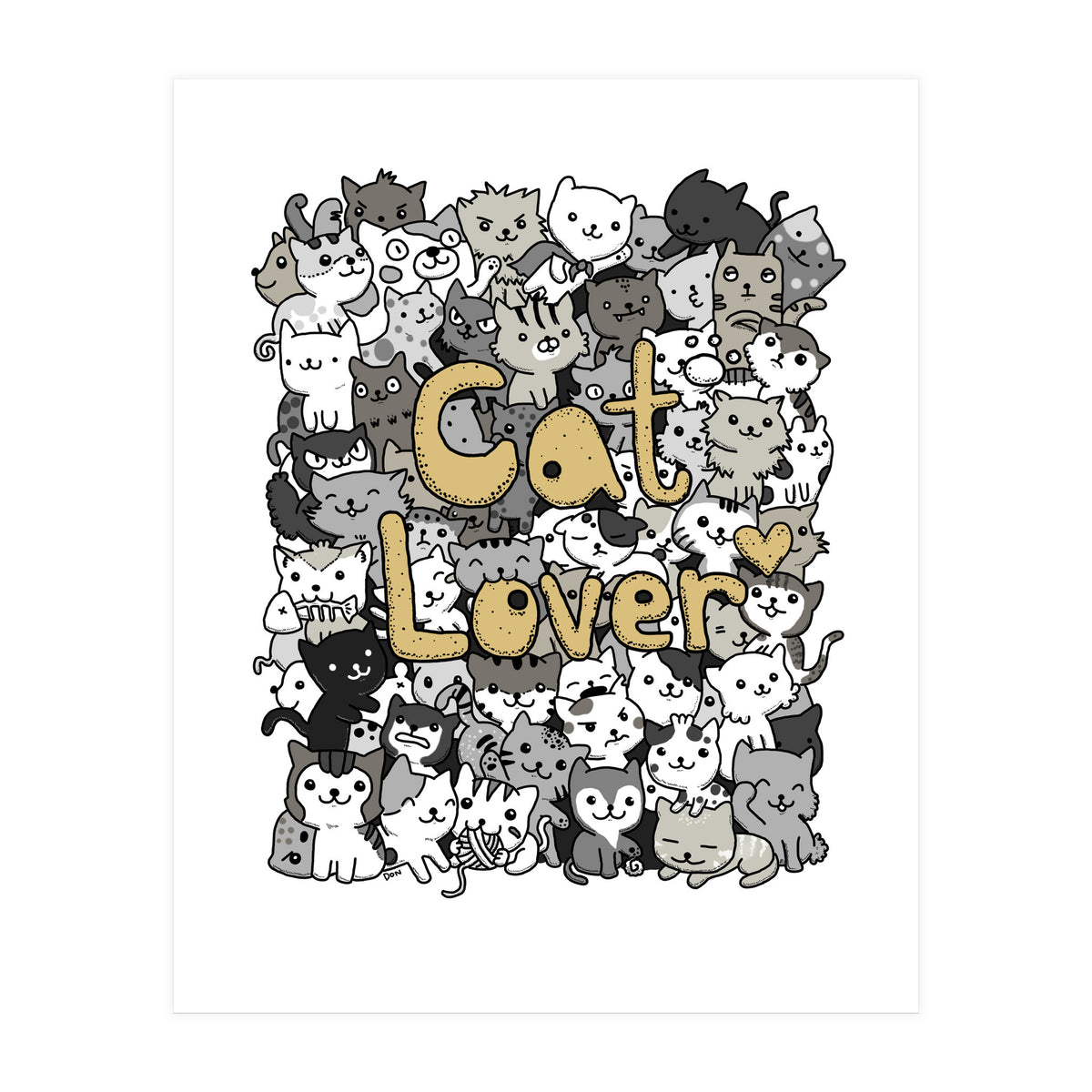 Doodle 68: Cat Lover (Print Only)