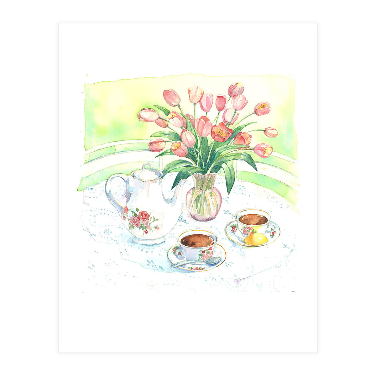 Tea & Tulips (Print Only)