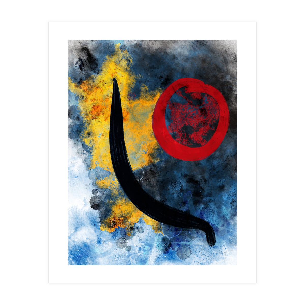 Abstract Calligraphy in the universe (Print Only)