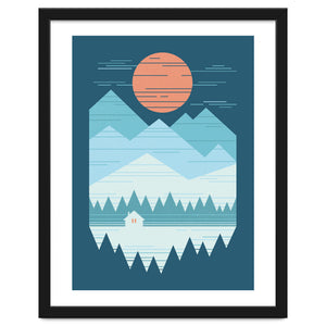 Cabin In The Snow by The Paper Crane
