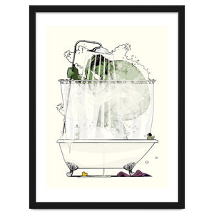 Hulk in the Shower, funny bathroom humour by Wyatt9