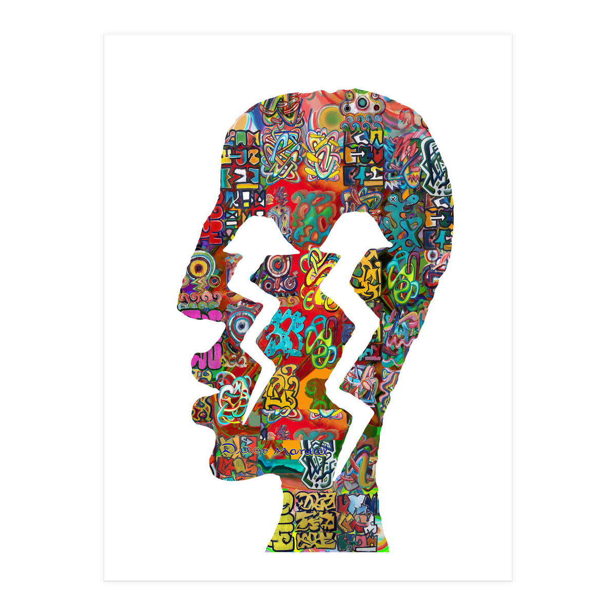Perfil Con Rayos 3 (Print Only)