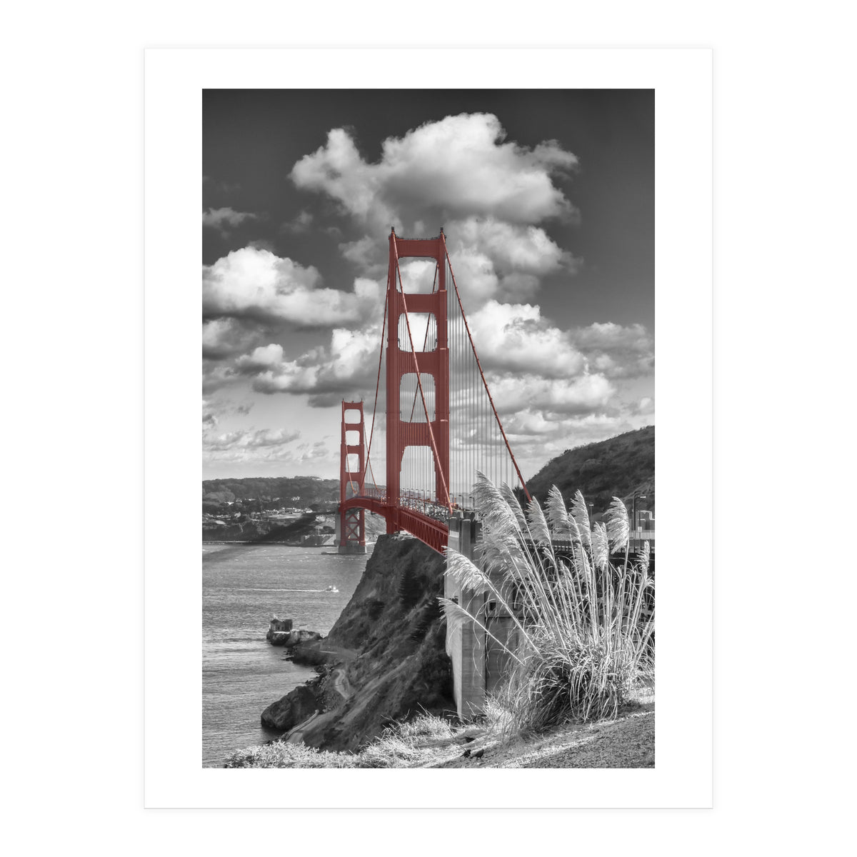 SAN FRANCISCO Golden Gate Bridge | colorkey (Print Only)