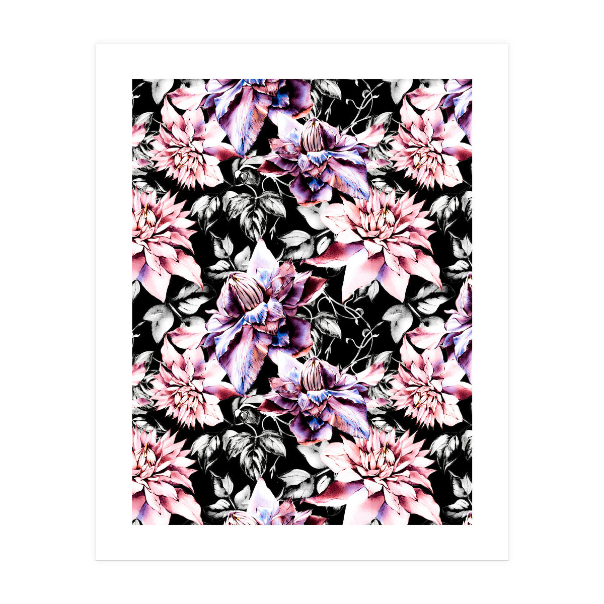 Pink bloom in the dark (Print Only)