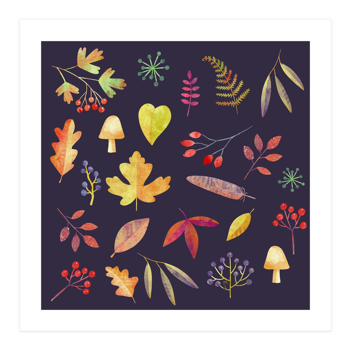 Autumn Walk In The Dark (Print Only)