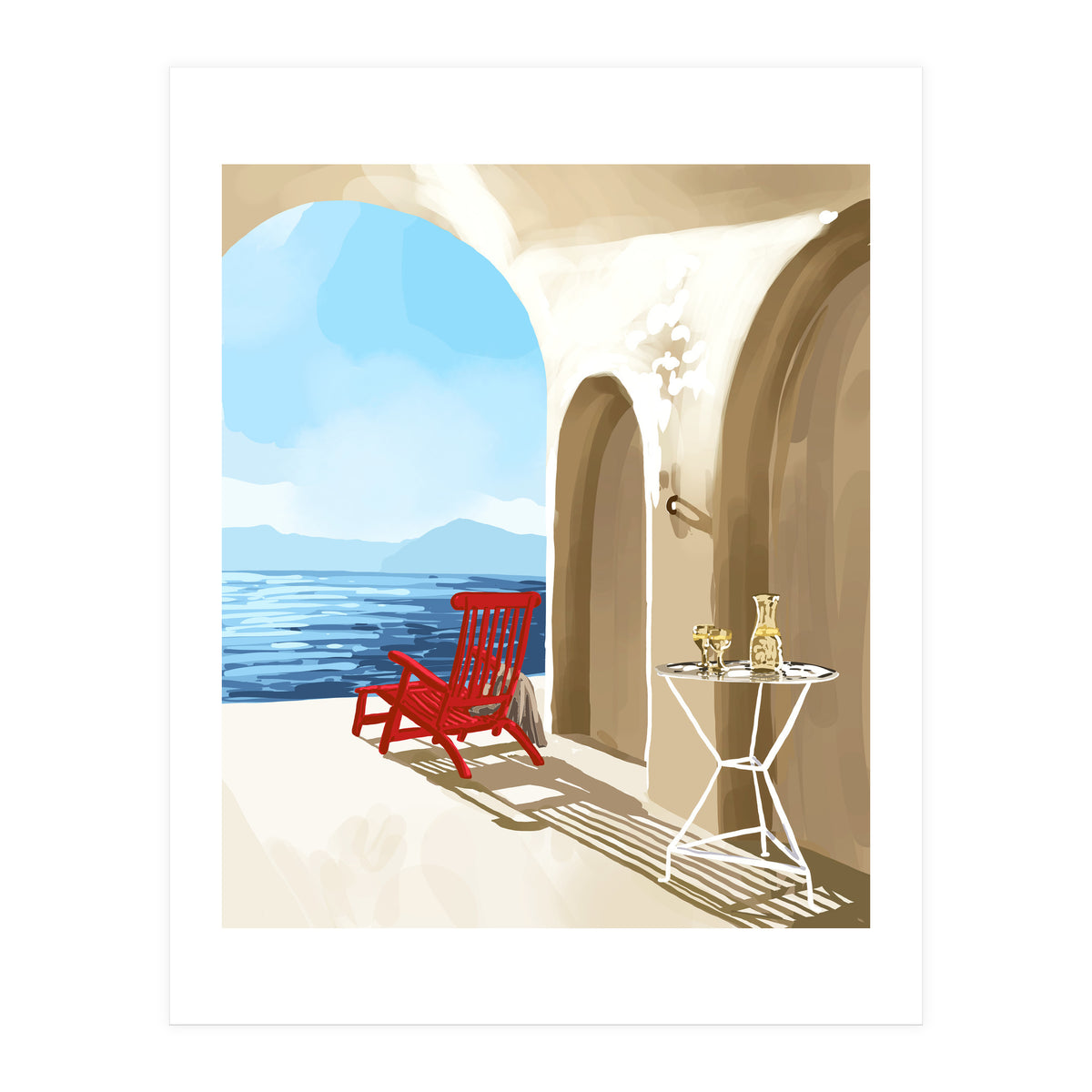 Solitude By The Sea, Tropical Travel Nature Architect (Print Only)