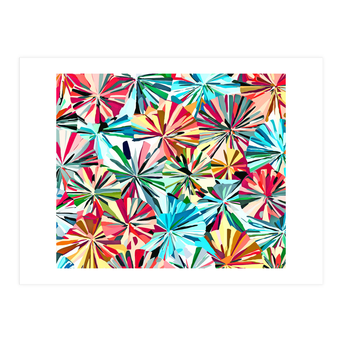 Paper Fans Abstract (Print Only)
