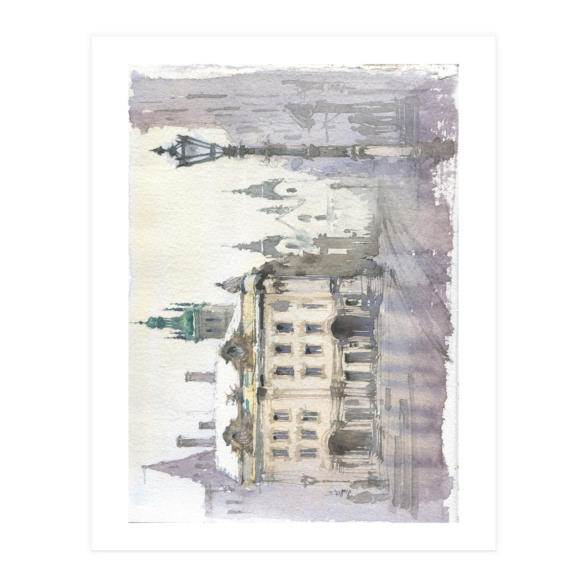 Romantic cityscape (Print Only)