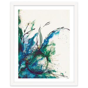 Abstract Sea Watercolour by Sybille Sterk