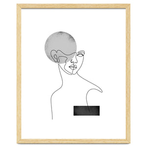 black white woman by Doriscici