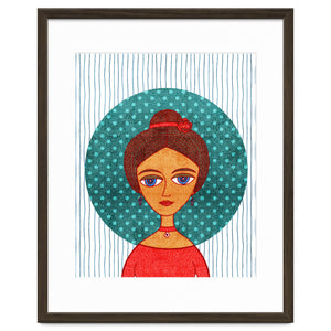 The girl in red by Studio Grafiikka