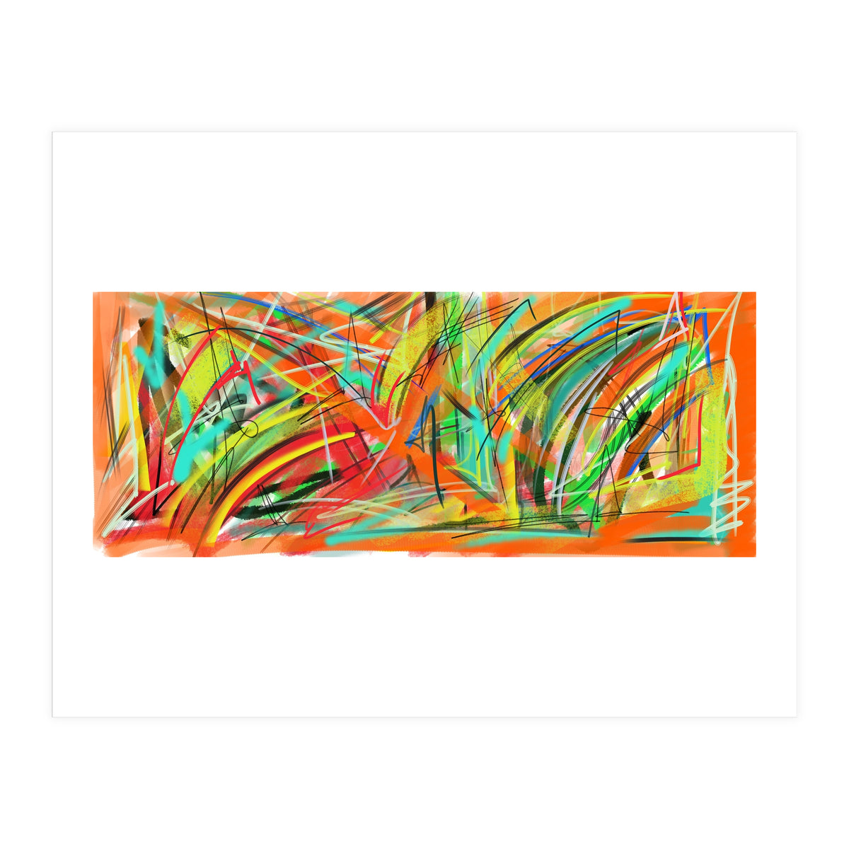 Emersions In Orange And Yellow (Print Only)