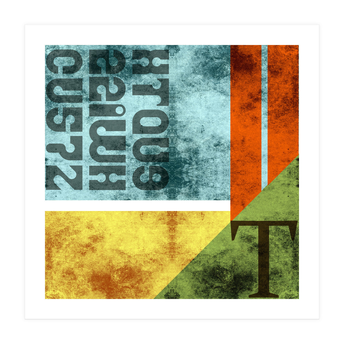 Abstract Industrial Rgby (Print Only)