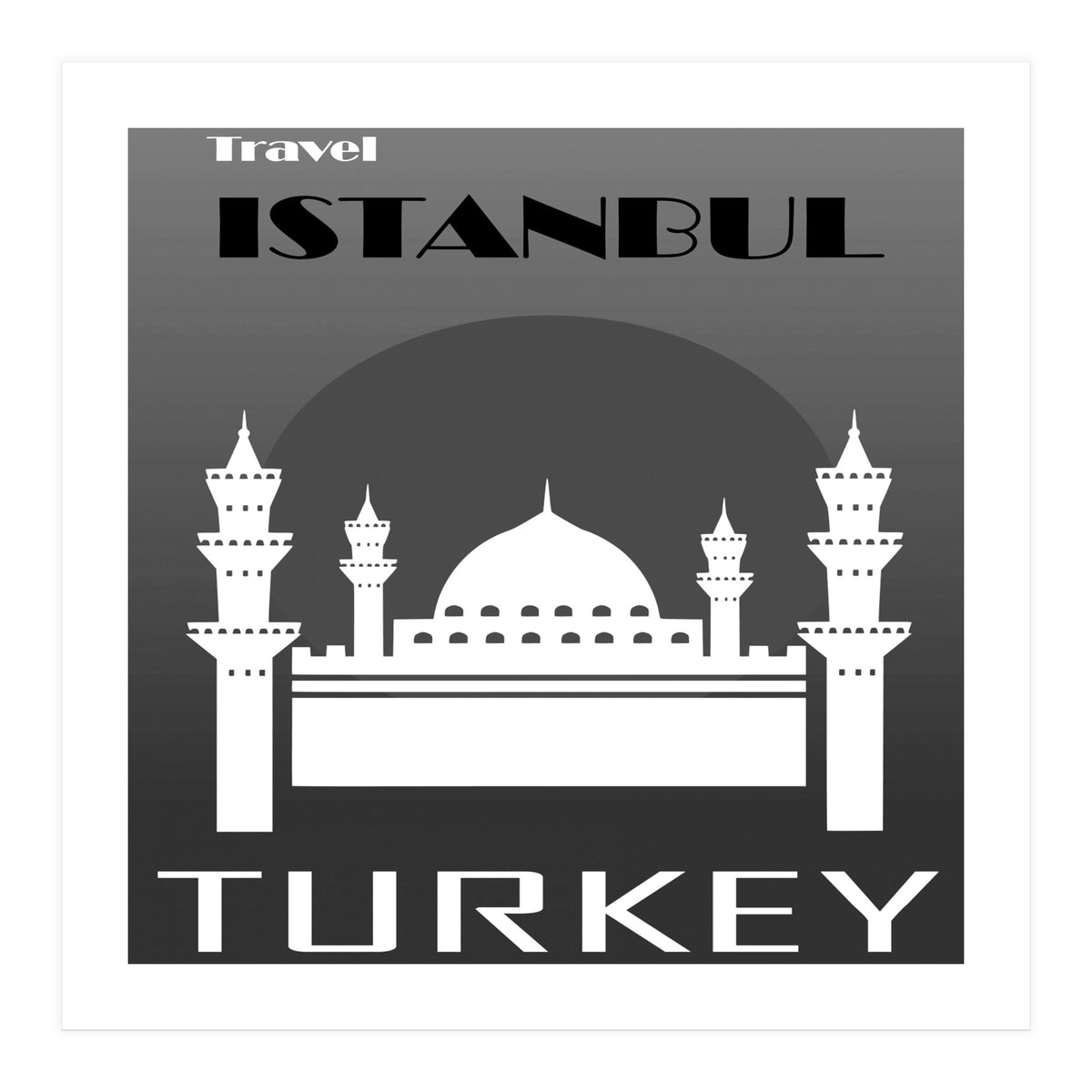 Istanbul Travel Poster (Print Only)