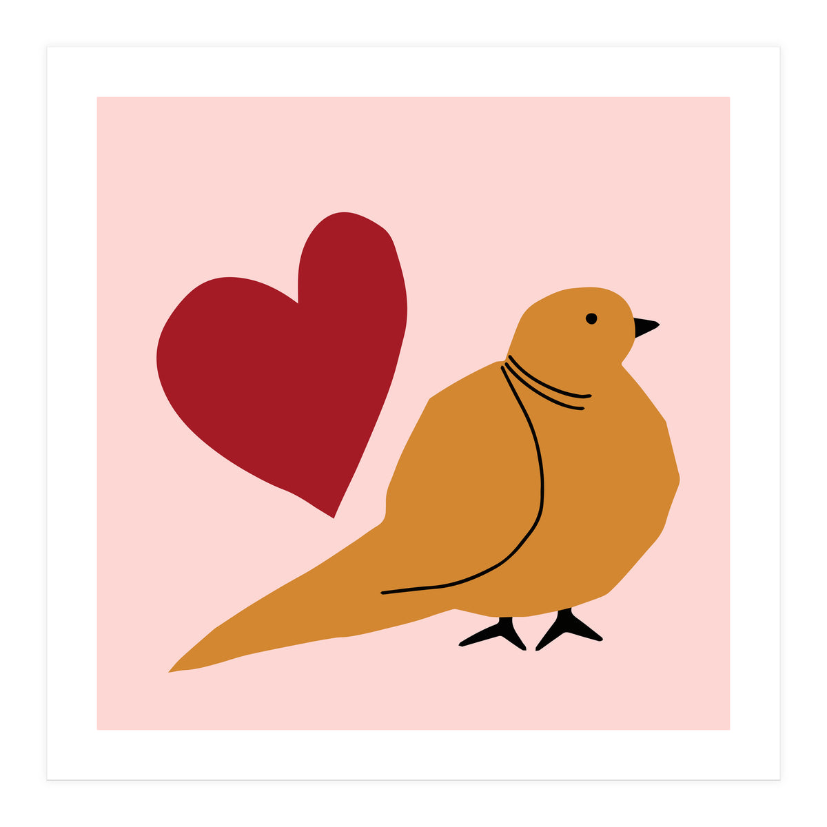 A Bird and a Heart (Print Only)