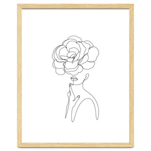 female flower line-a by Doriscici