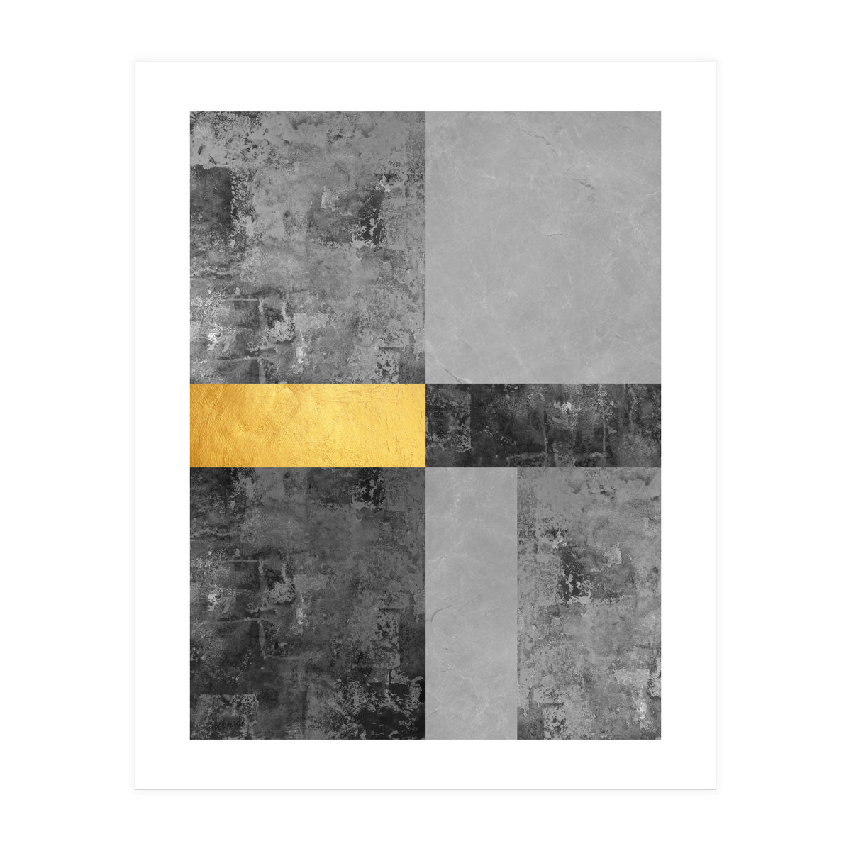 Geometric and golden V (Print Only)