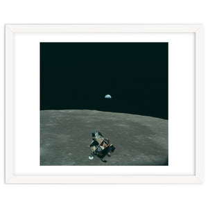 Earth, Moon And Lunar Module, As11 44 6643 by European Southern Observatory