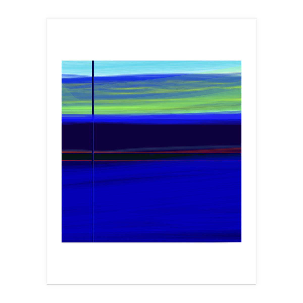 Blues on green (Print Only)