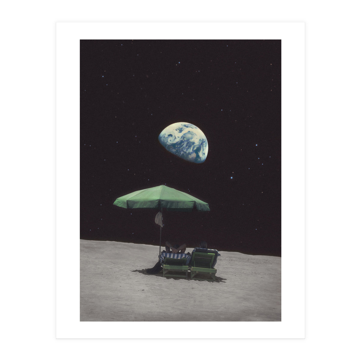 She said she loves the moon (Print Only)