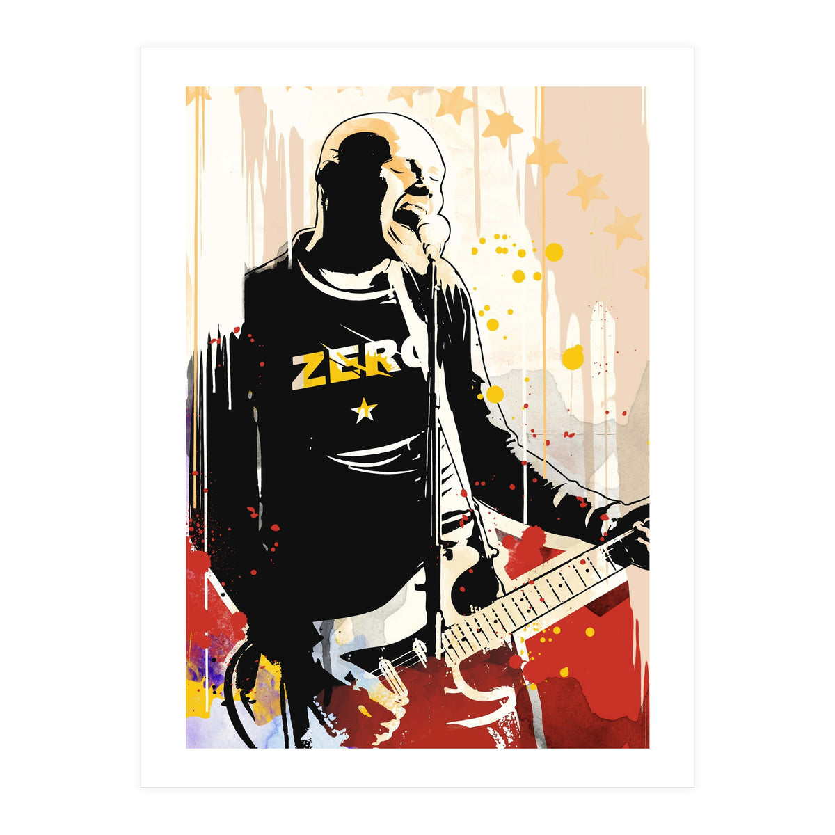 Billy Corgan pop art poster (Print Only)