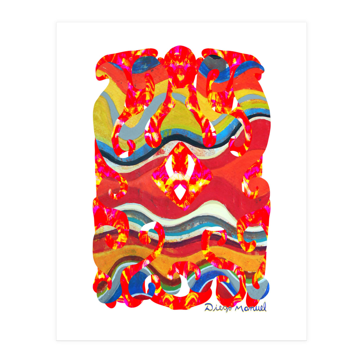 Pop Abstract Asimetrico 28 Copia (Print Only)