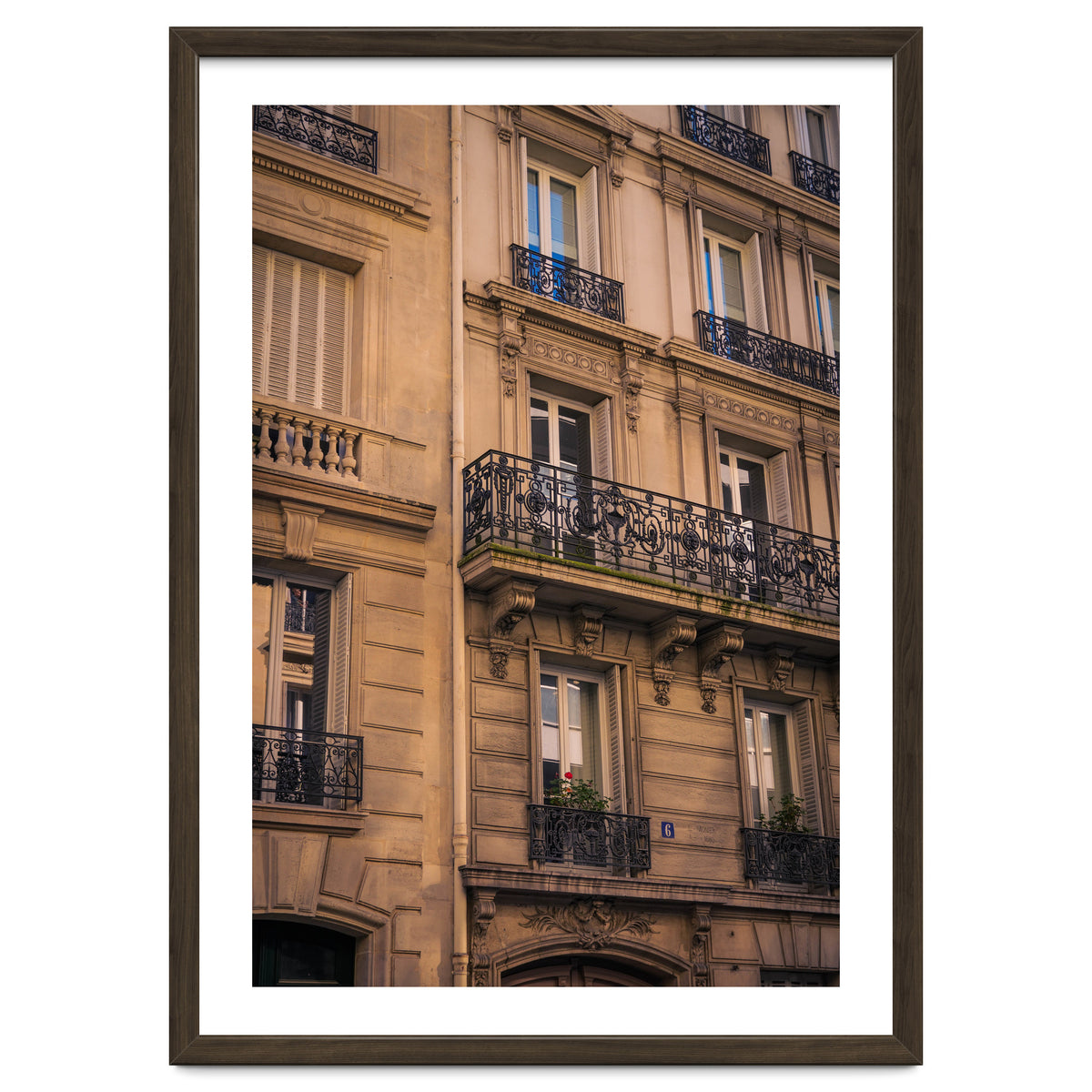 Street Photography - Haussmanian Facade, Paris