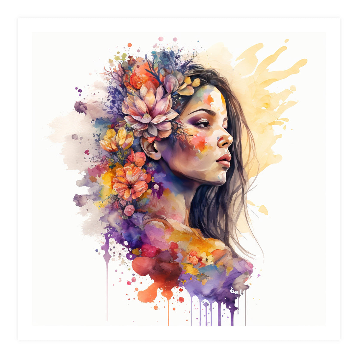 Golden Bloom Profile (Print Only)