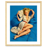 Pinup Sexy Girl Reading A Love Letter thumbnail