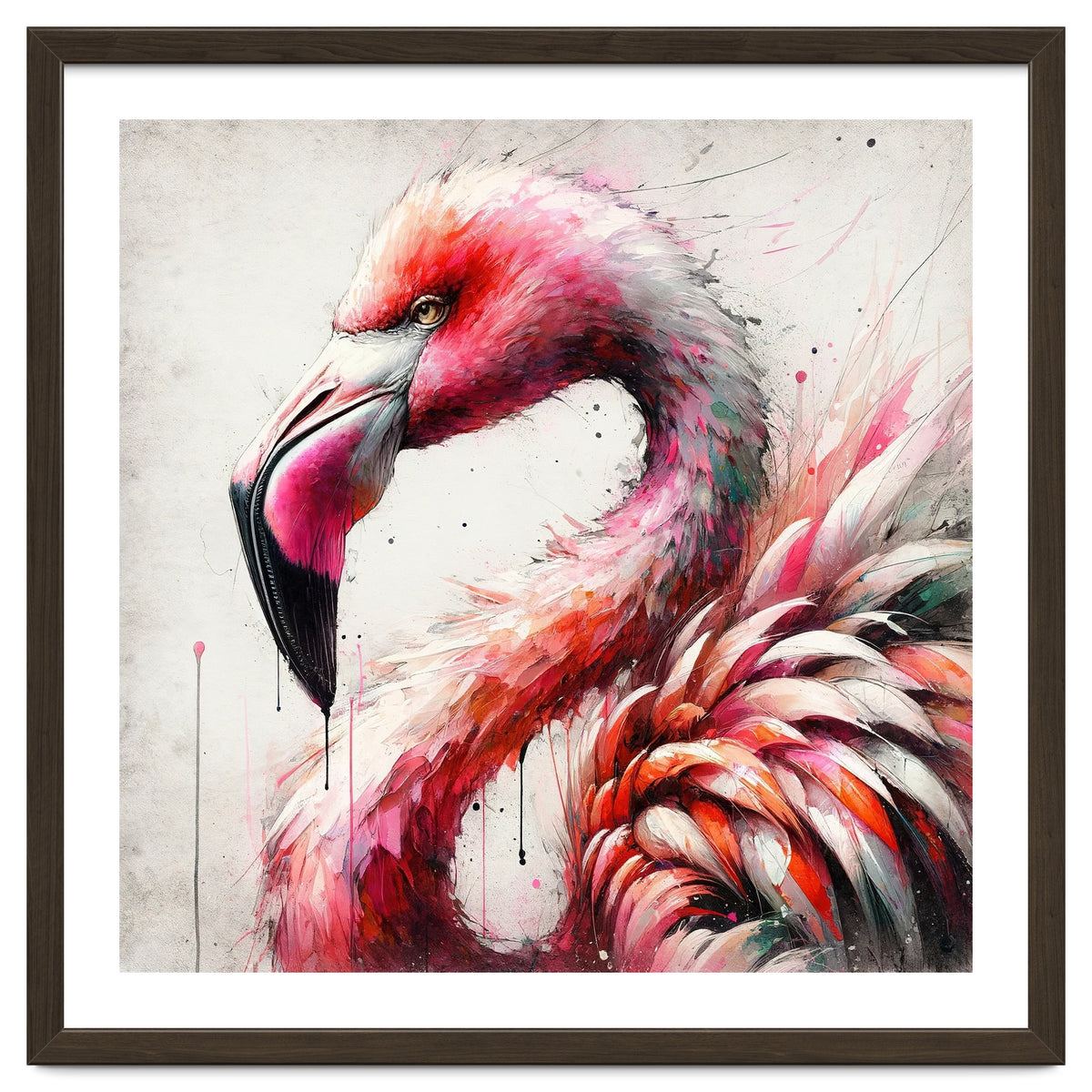 Watercolor Flamingo
