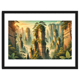 Vintage China, Zhangjiajie Stone Pillars Poster thumbnail